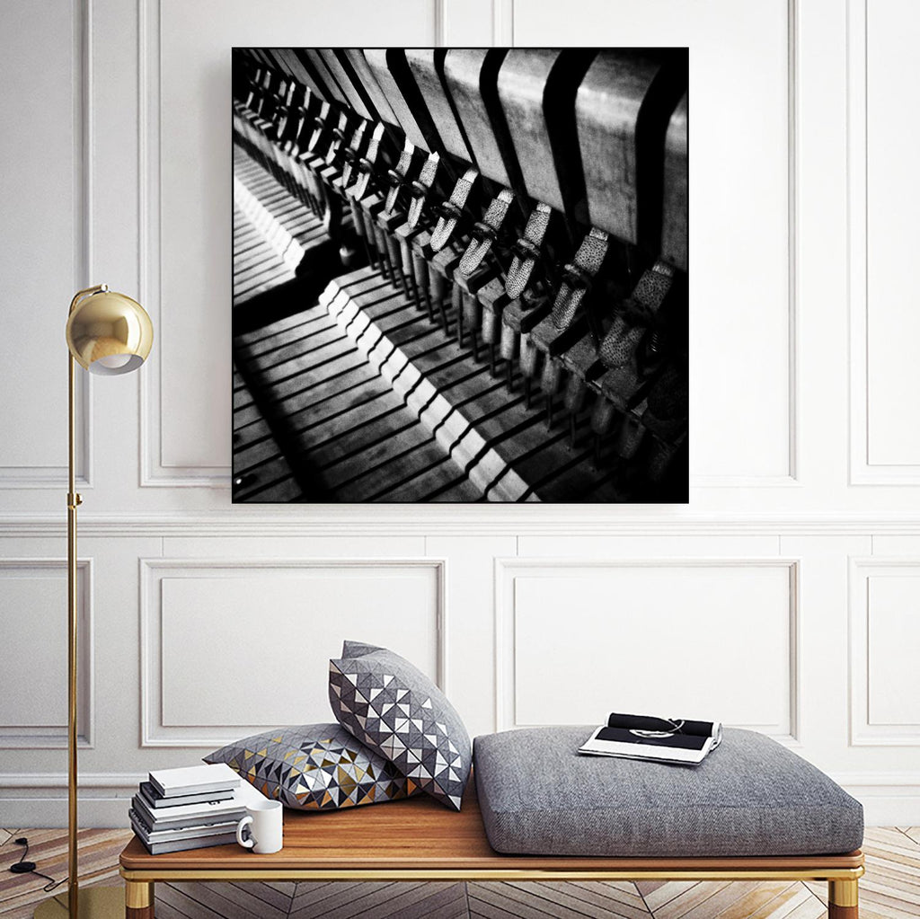 Piano XII by Jean-François Dupuis on GIANT ART - white black & white piano
