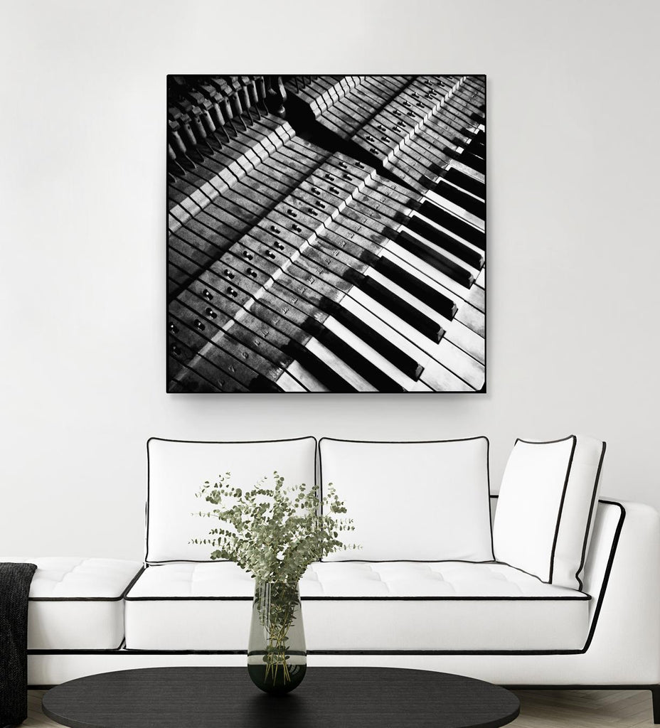 Piano XVI by Jean-François Dupuis on GIANT ART - white black & white piano