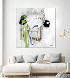 Tour de piste 3 by Sylvie Cloutier on GIANT ART - green abstract