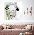 Tour de piste 3 by Sylvie Cloutier on GIANT ART - green abstract