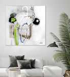 Tour de piste 3 by Sylvie Cloutier on GIANT ART - green abstract