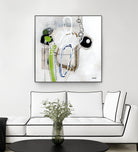 Tour de piste 3 by Sylvie Cloutier on GIANT ART - green abstract