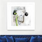 Tour de piste 3 by Sylvie Cloutier on GIANT ART - green abstract