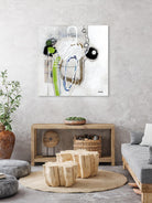 Tour de piste 3 by Sylvie Cloutier on GIANT ART - green abstract