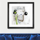 Tour de piste 3 by Sylvie Cloutier on GIANT ART - green abstract