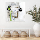 Tour de piste 3 by Sylvie Cloutier on GIANT ART - green abstract