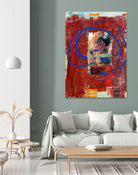 Bonheur by Jacques Clement on GIANT ART - red abstract artistes du québec