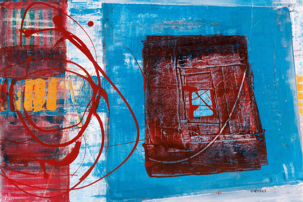 Enthousiasme de Jacques Clement sur GIANT ART - abstrait bleu