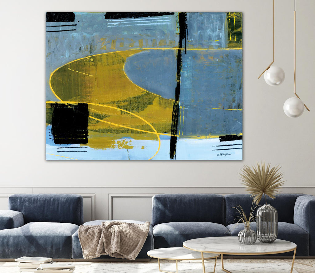 Exultation by Jacques Clement on GIANT ART - yellow abstract