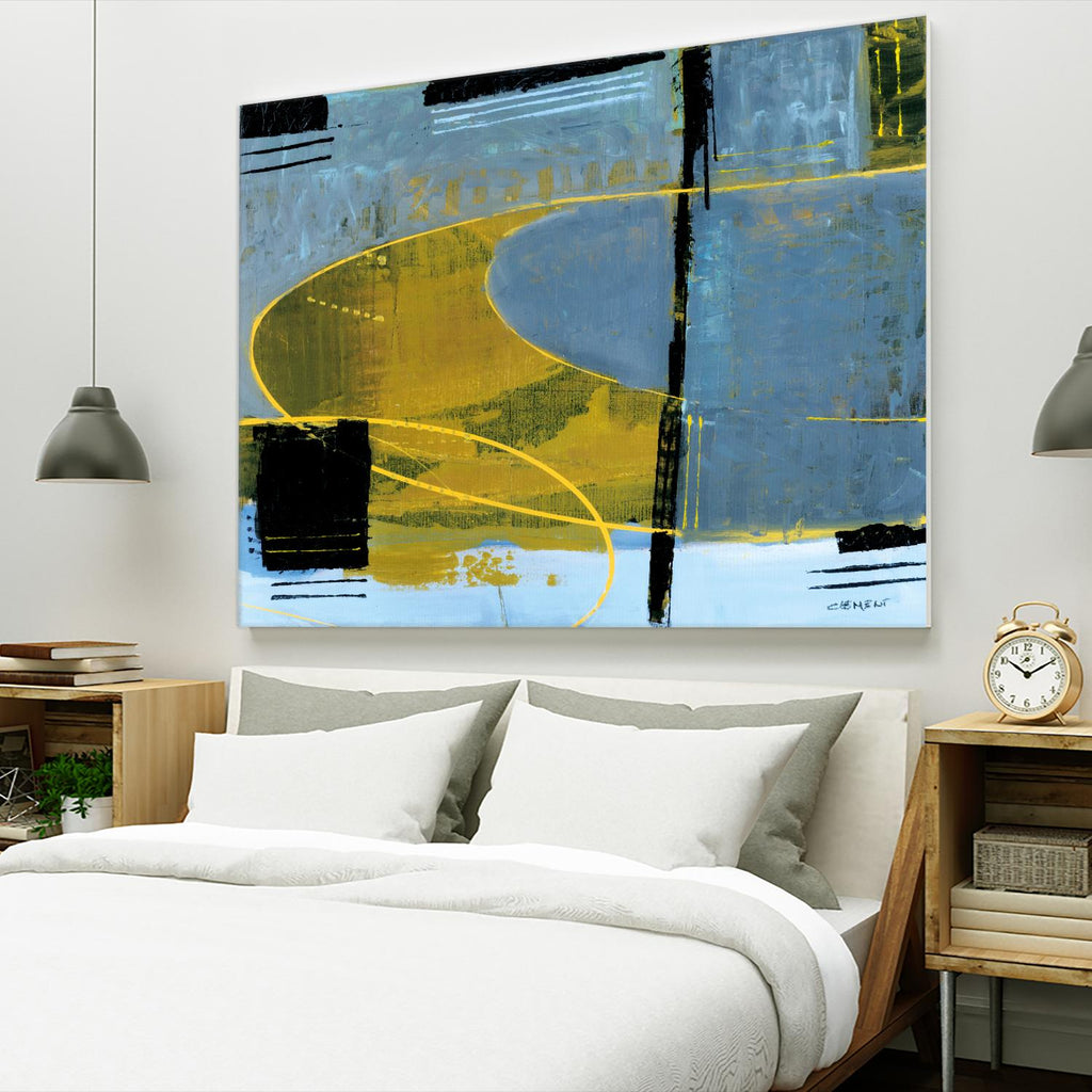 Exultation by Jacques Clement on GIANT ART - yellow abstract