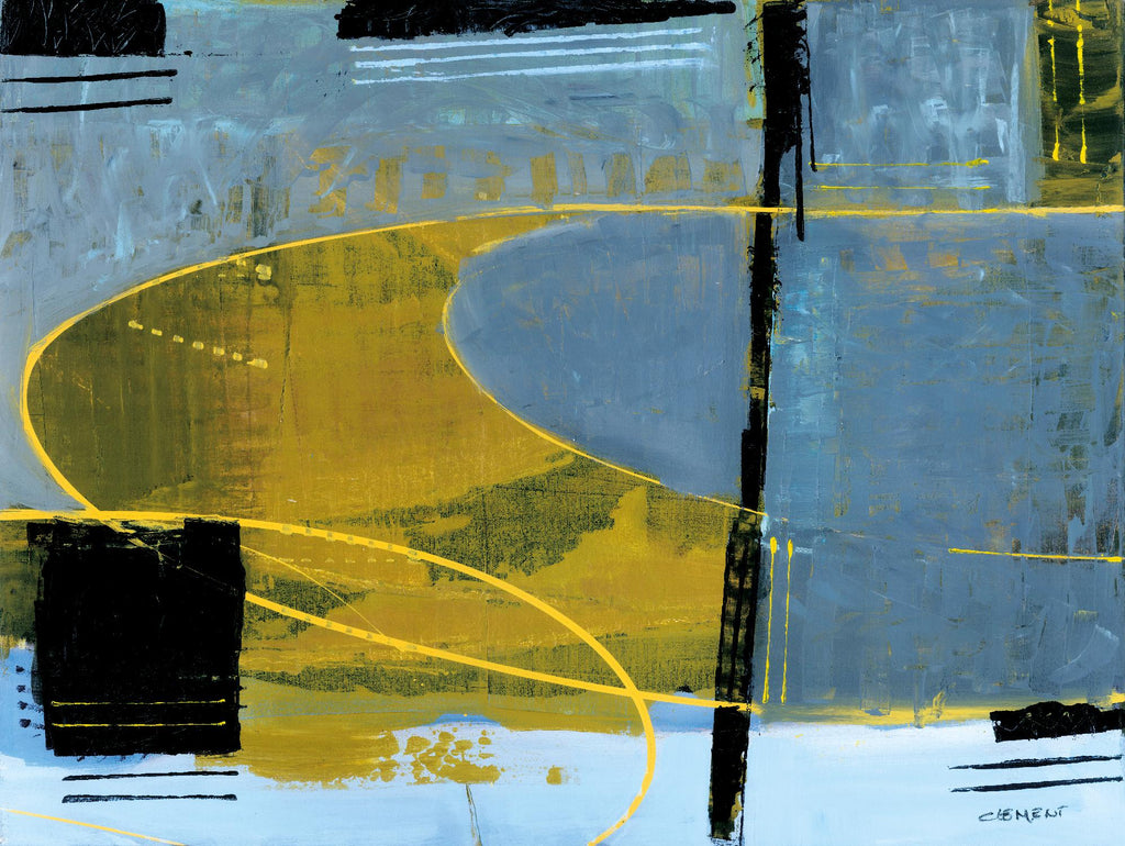 Exultation par Jacques Clement sur GIANT ART - abstraction jaune