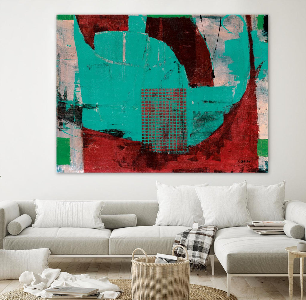 Euphorie by Jacques Clement on GIANT ART - red abstract