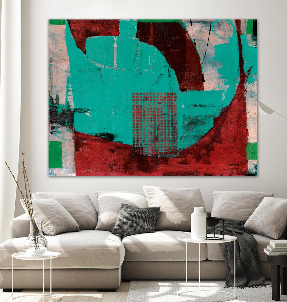 Euphorie by Jacques Clement on GIANT ART - red abstract