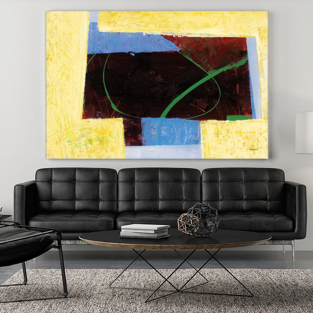 Égaiement 2 by Jacques Clement on GIANT ART - yellow abstract
