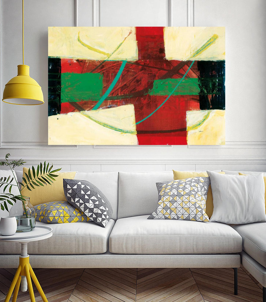 Magnificience by Jacques Clement on GIANT ART - red abstract quebec artists