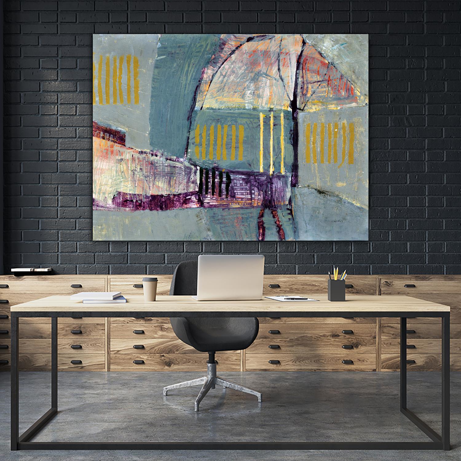 Symphonie by Jacques Clement on GIANT ART - grey abstract