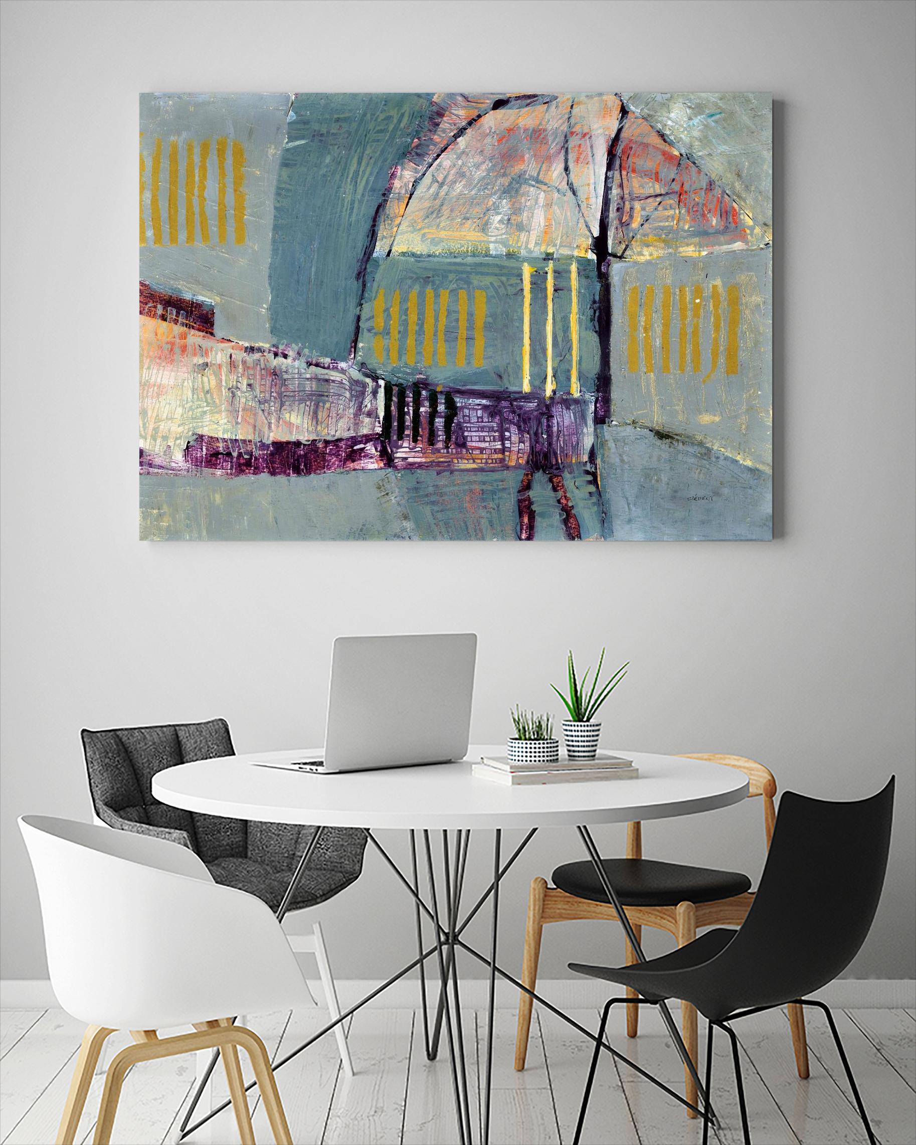 Symphonie by Jacques Clement on GIANT ART - yellow abstract artistes du québec