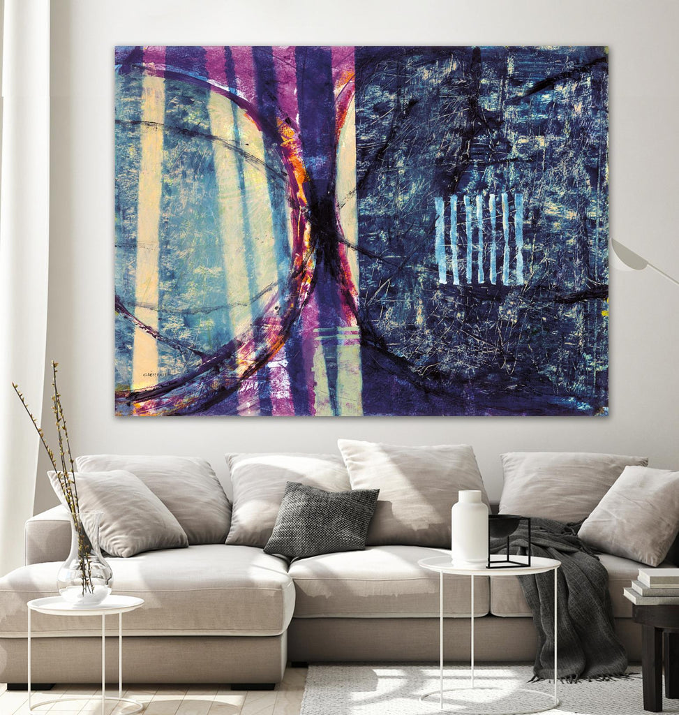 Gloire by Jacques Clement on GIANT ART - blue abstract