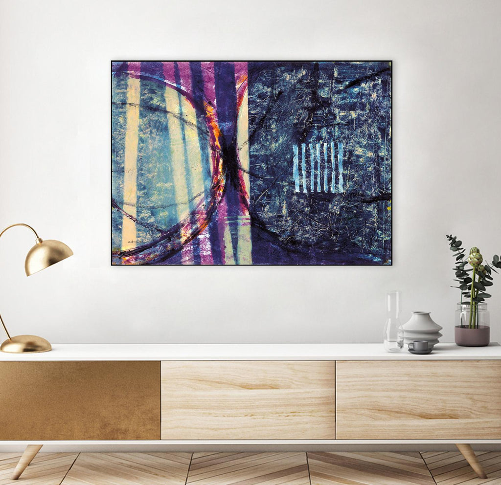 Gloire by Jacques Clement on GIANT ART - blue abstract