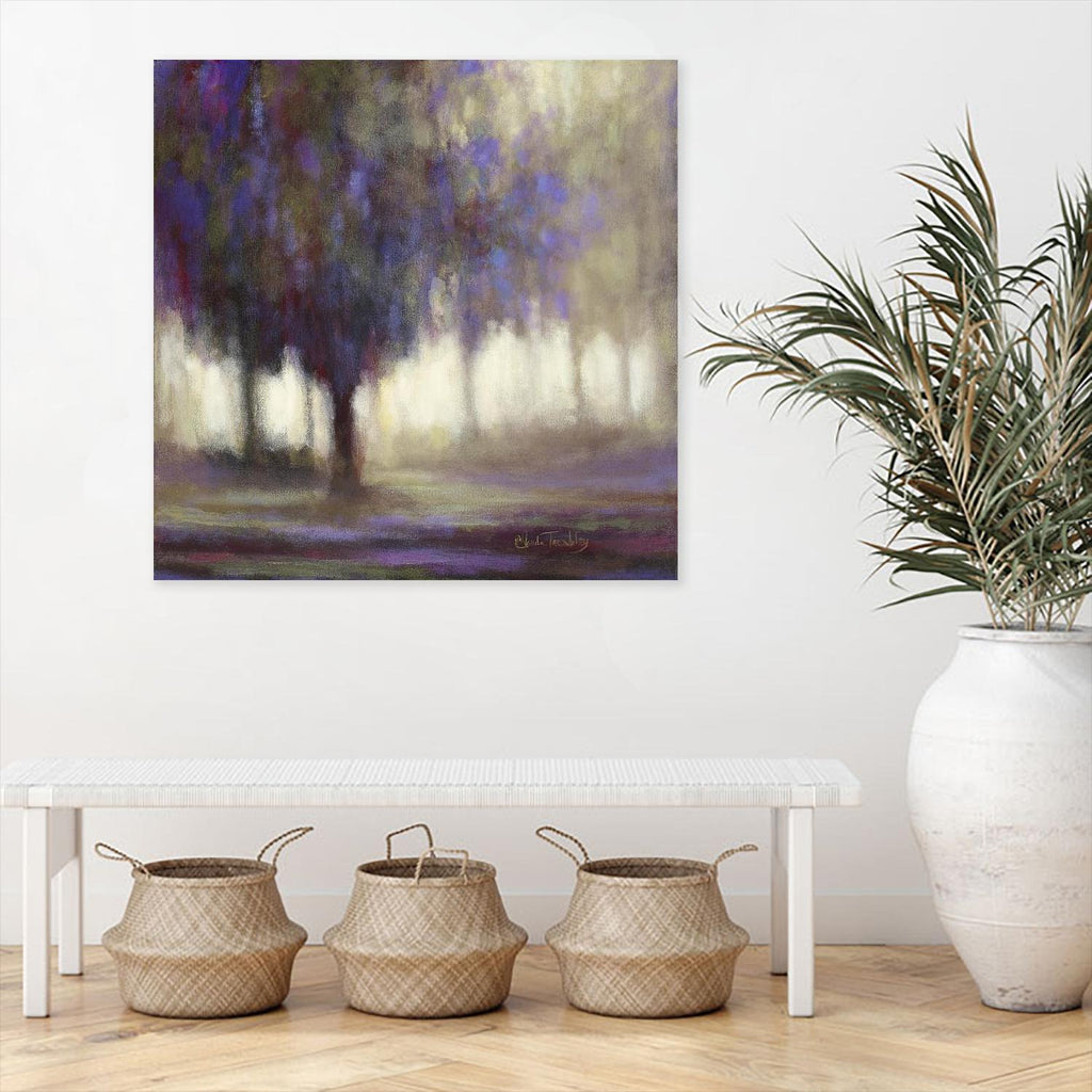 Monde en mutation by Claude Tremblay on GIANT ART - purple landscape arbres