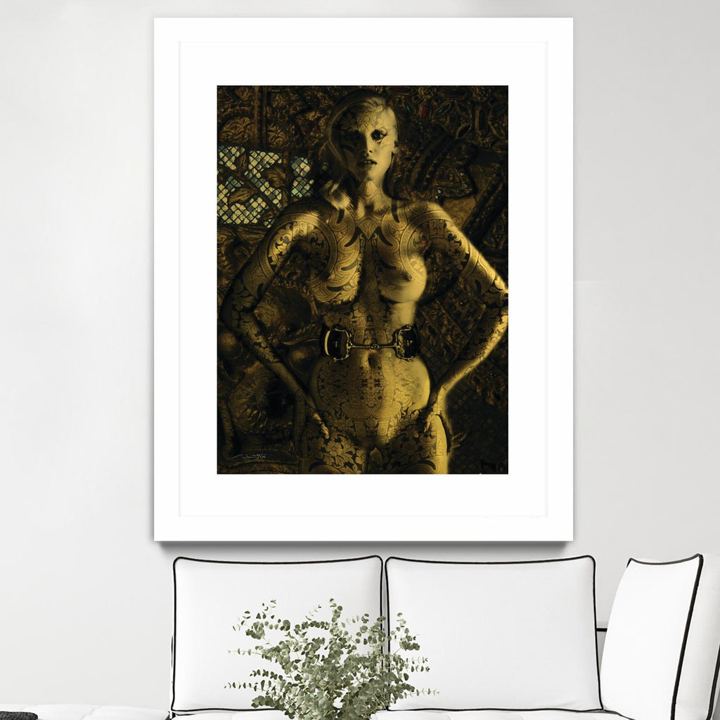 Gold Series Laura Stone by Daniel Stanford on GIANT ART - gold figurative artiste québécois