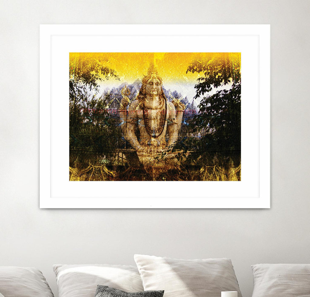 India Buddha by Daniel Stanford on GIANT ART - green oriental