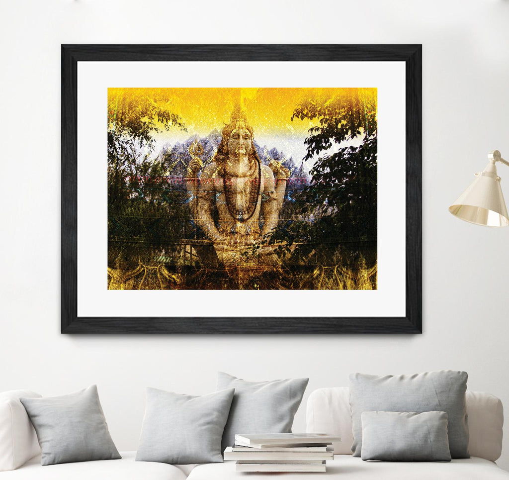 India Buddha by Daniel Stanford on GIANT ART - green oriental