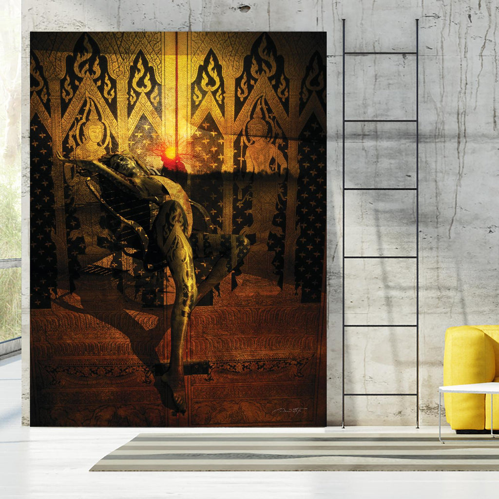Kate Upton Temple by Daniel Stanford on GIANT ART - brown photo art