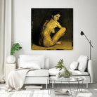 Laetitie Casta Nude by Daniel Stanford on GIANT ART - gold figurative quebec artists
