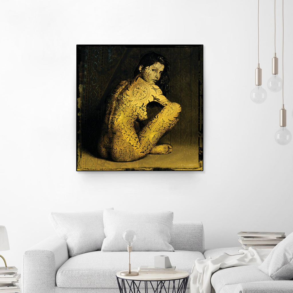 Laetitie Casta Nude by Daniel Stanford on GIANT ART - brown photo art