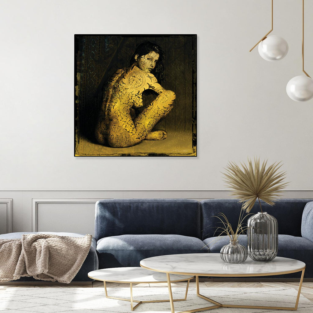Laetitie Casta Nude by Daniel Stanford on GIANT ART - brown photo art