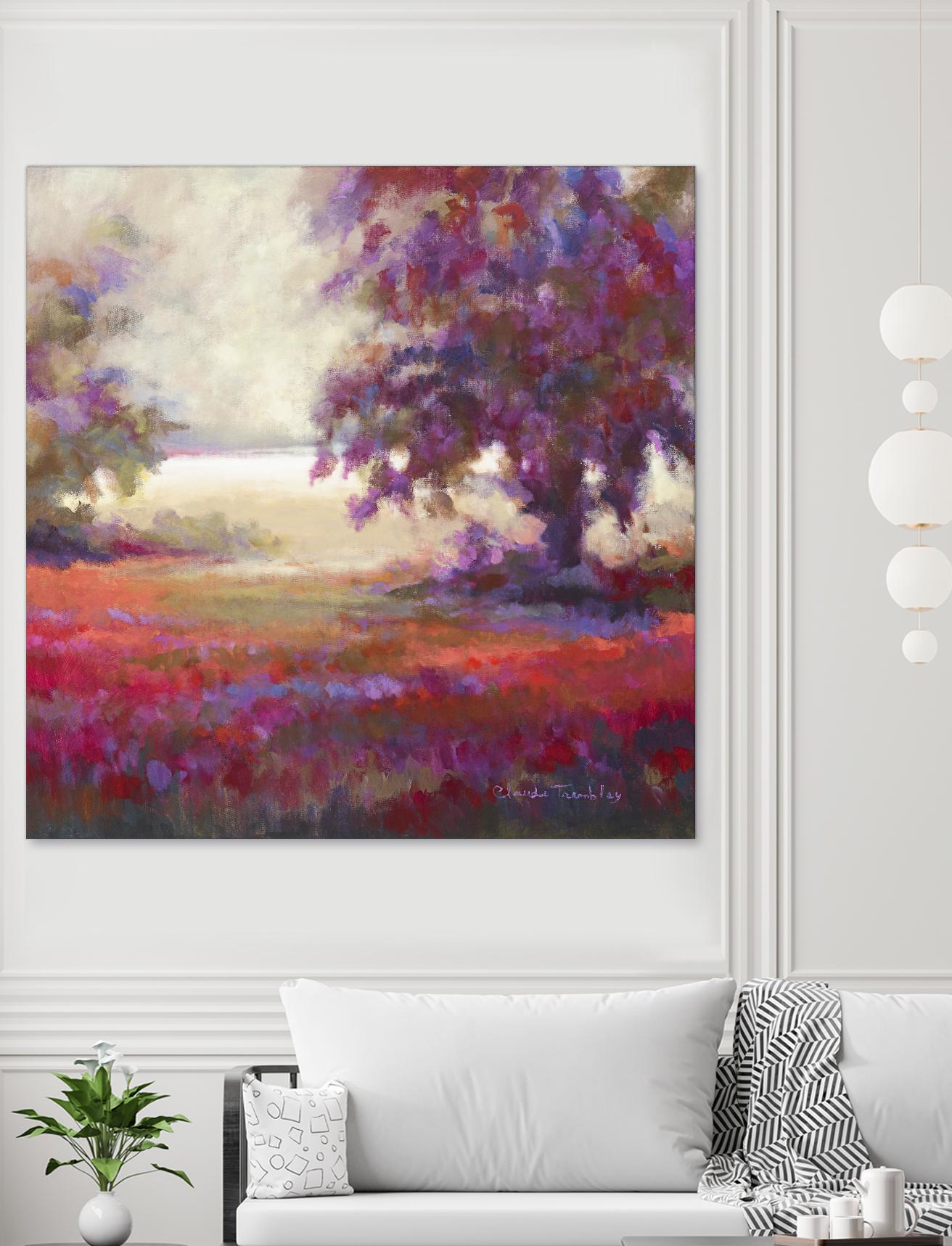 Au seuil de l’étonnement by Claude Tremblay on GIANT ART - brown trees