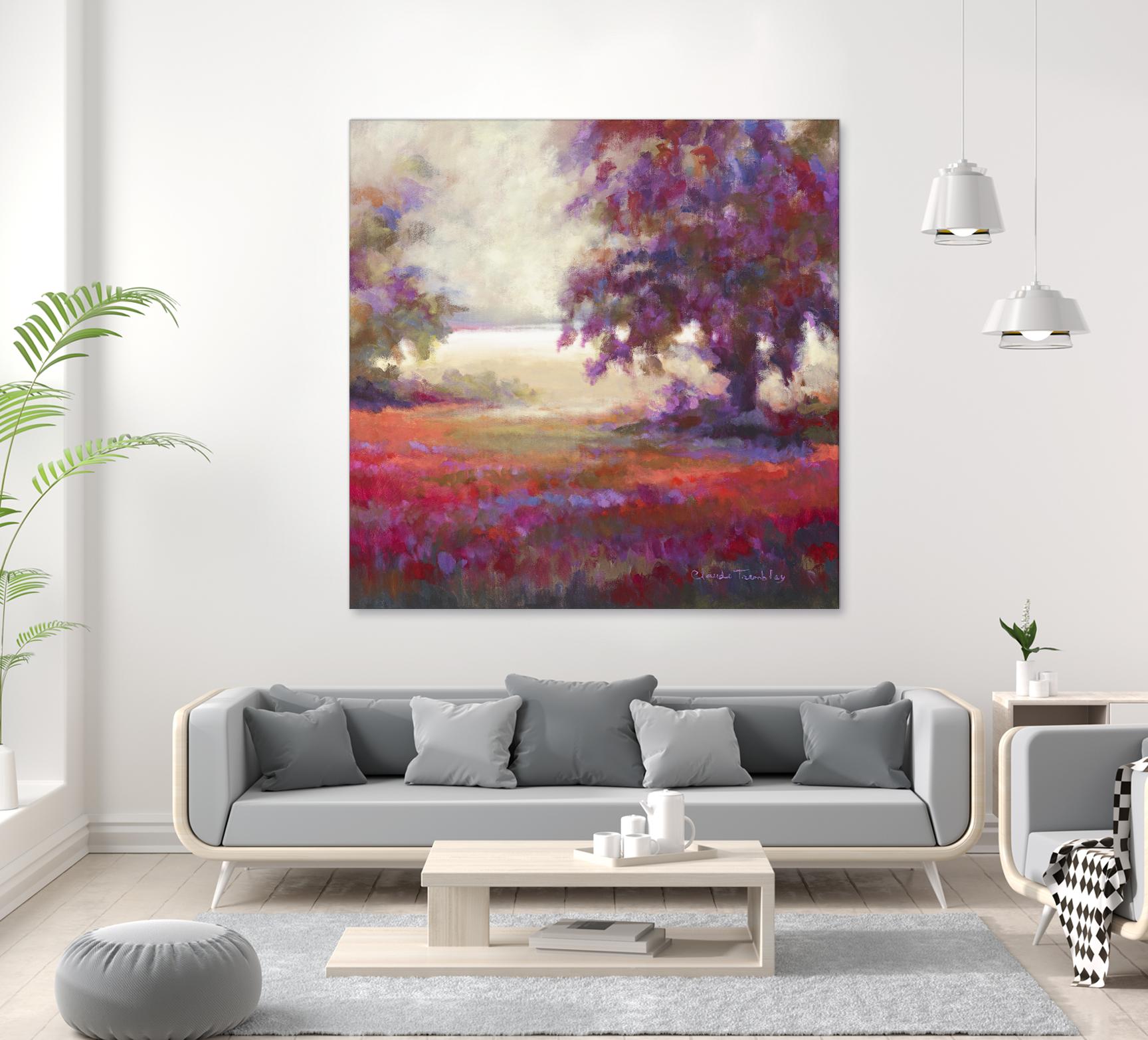 Au seuil de l’étonnement by Claude Tremblay on GIANT ART - brown trees