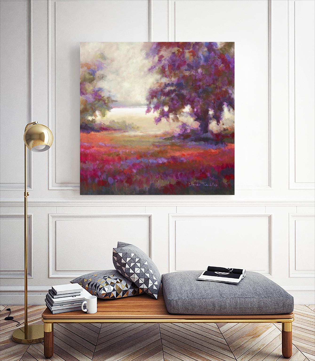 Au seuil de l’étonnement by Claude Tremblay on GIANT ART - red landscape flowers