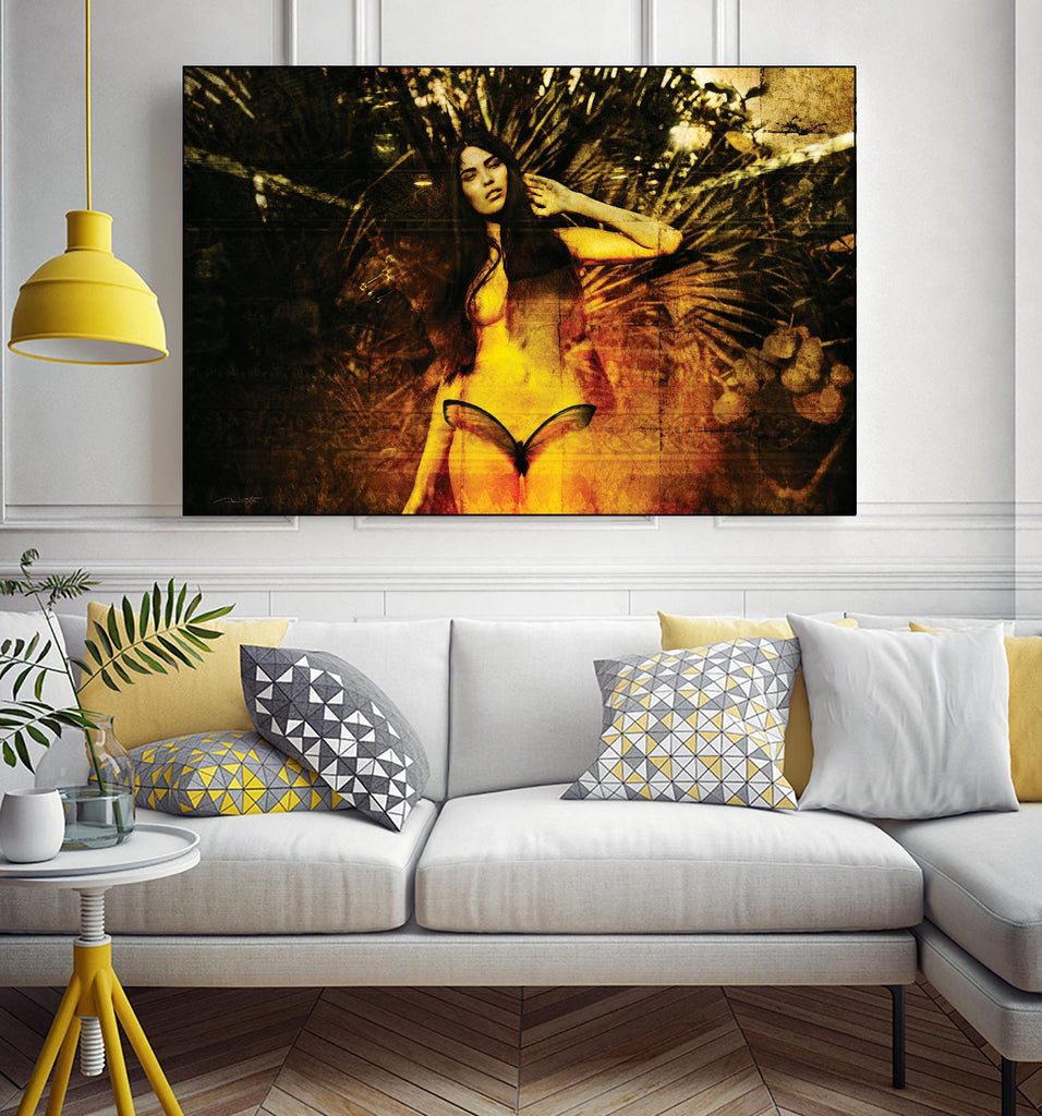 Butterfly by Daniel Stanford on GIANT ART - yellow photo art