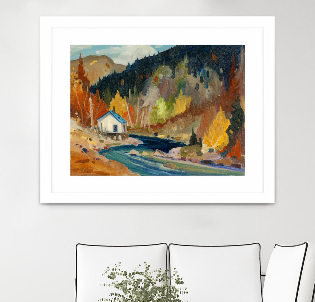 Saveur d’automne by Louis Tremblay on GIANT ART - orange landscape mountain