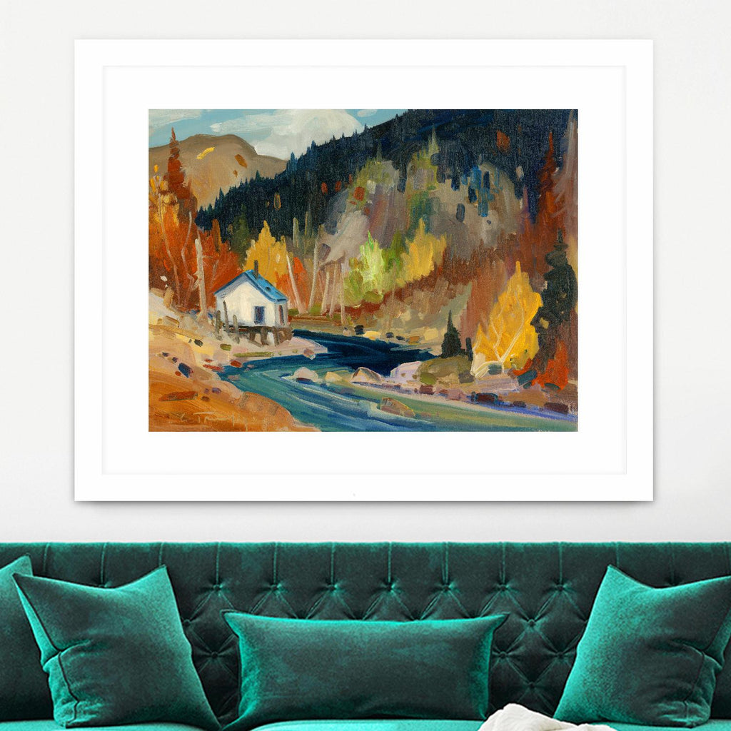 Saveur d’automne by Louis Tremblay on GIANT ART - orange landscape mountain