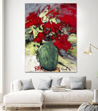 aquarius by Doris Savard on GIANT ART - green floral