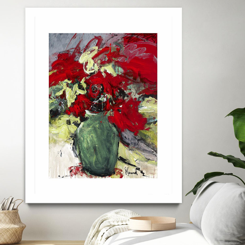 aquarius by Doris Savard on GIANT ART - red flowers peintres canadiens