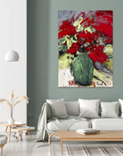 aquarius by Doris Savard on GIANT ART - red flowers peintres canadiens