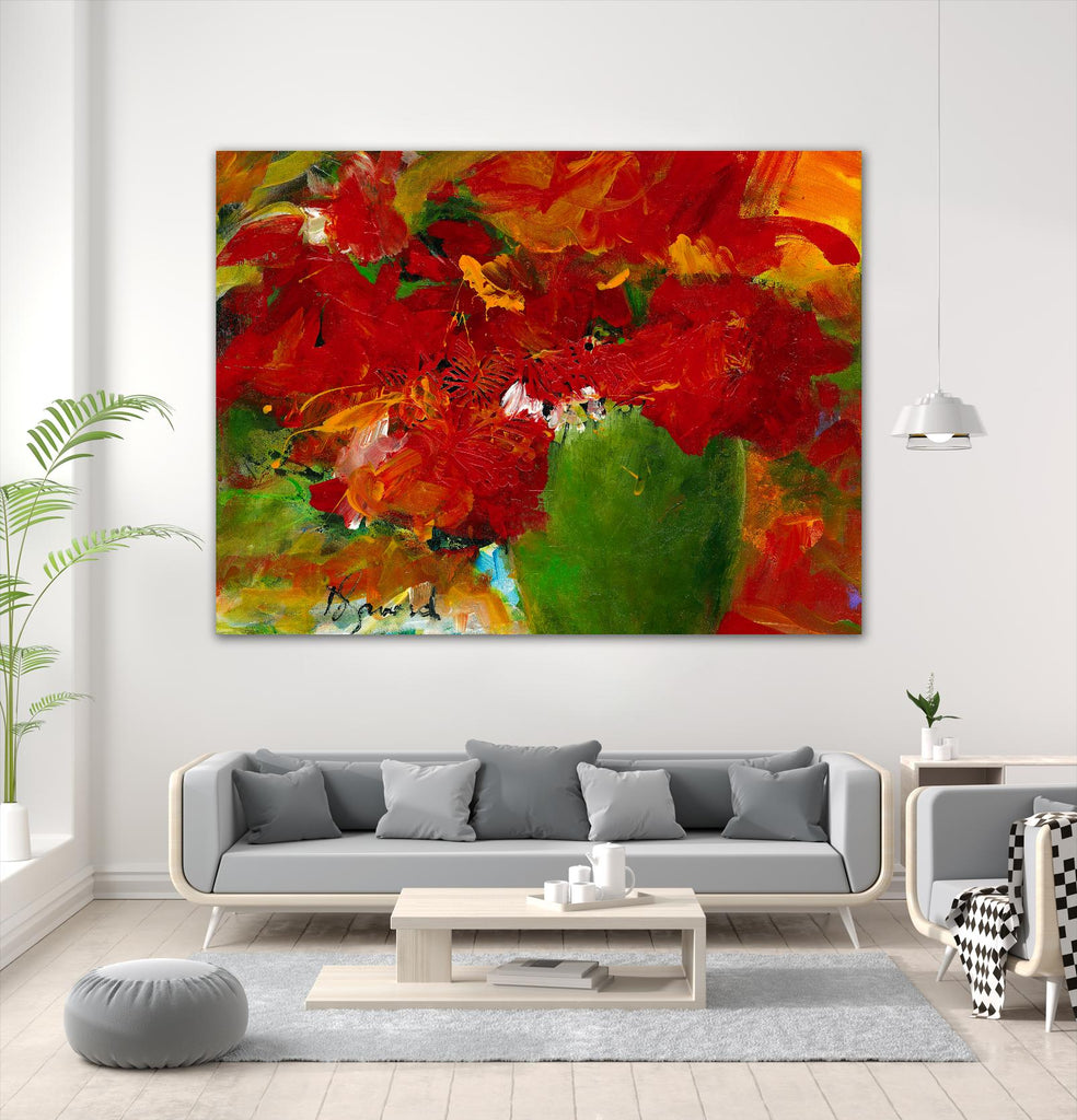 Amazona de Doris Savard sur GIANT ART - floral rouge