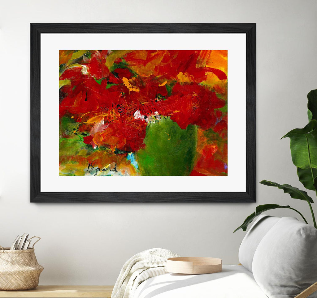 Amazona by Doris Savard on GIANT ART - red flowers contemporary
