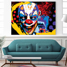 Clown by Ray Lengelé on GIANT ART - red street art horror