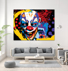 Clown by Ray Lengelé on GIANT ART - red street art horror