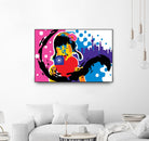 Heart by Ray Lengelé on GIANT ART - pink street art chinese