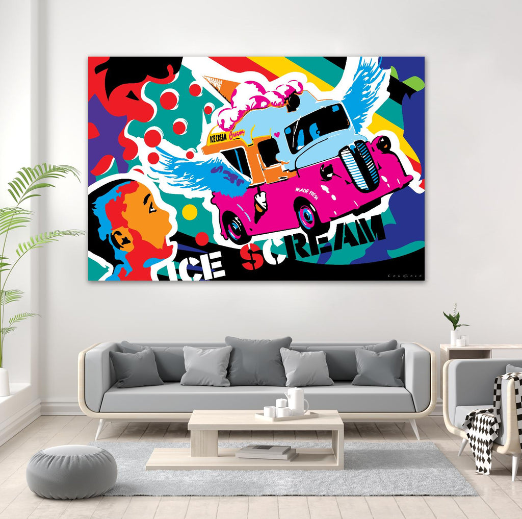 IceScream by Ray Lengelé on GIANT ART - pink art for kids bus