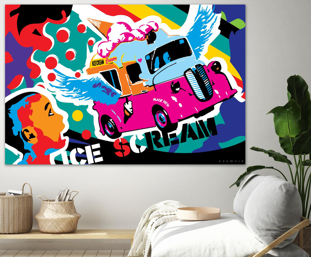 IceScream by Ray Lengelé on GIANT ART - pink art for kids bus