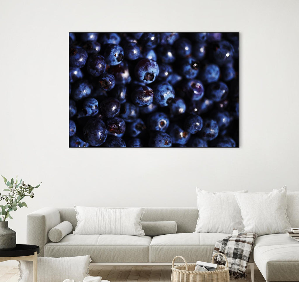 Blueberries I par Peter Morneau sur GIANT ART - art photo bleu