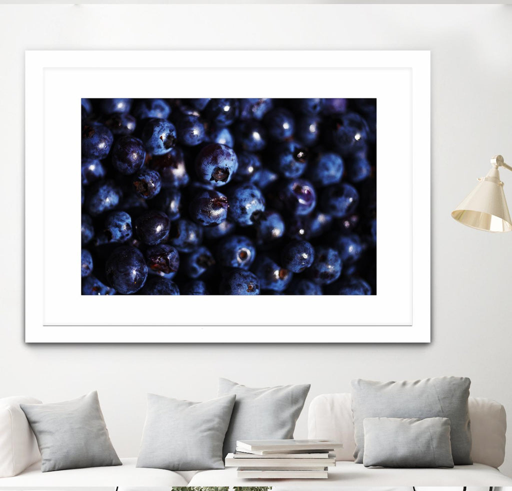 Blueberries I par Peter Morneau sur GIANT ART - art photo bleu