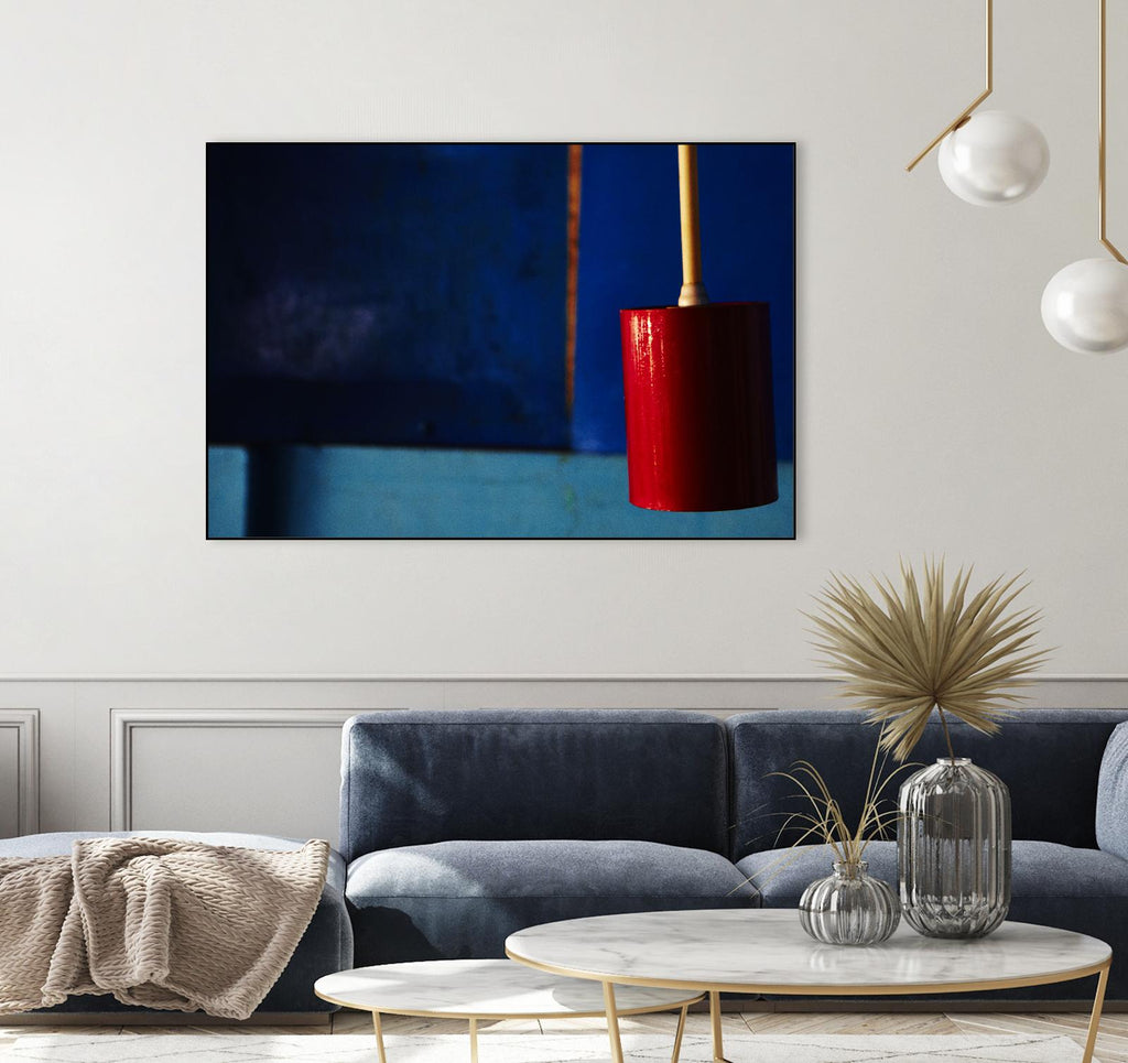 Blue and Red by Peter Morneau on GIANT ART - blue photo art